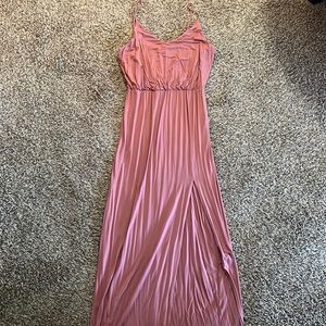 Pink maxi dress